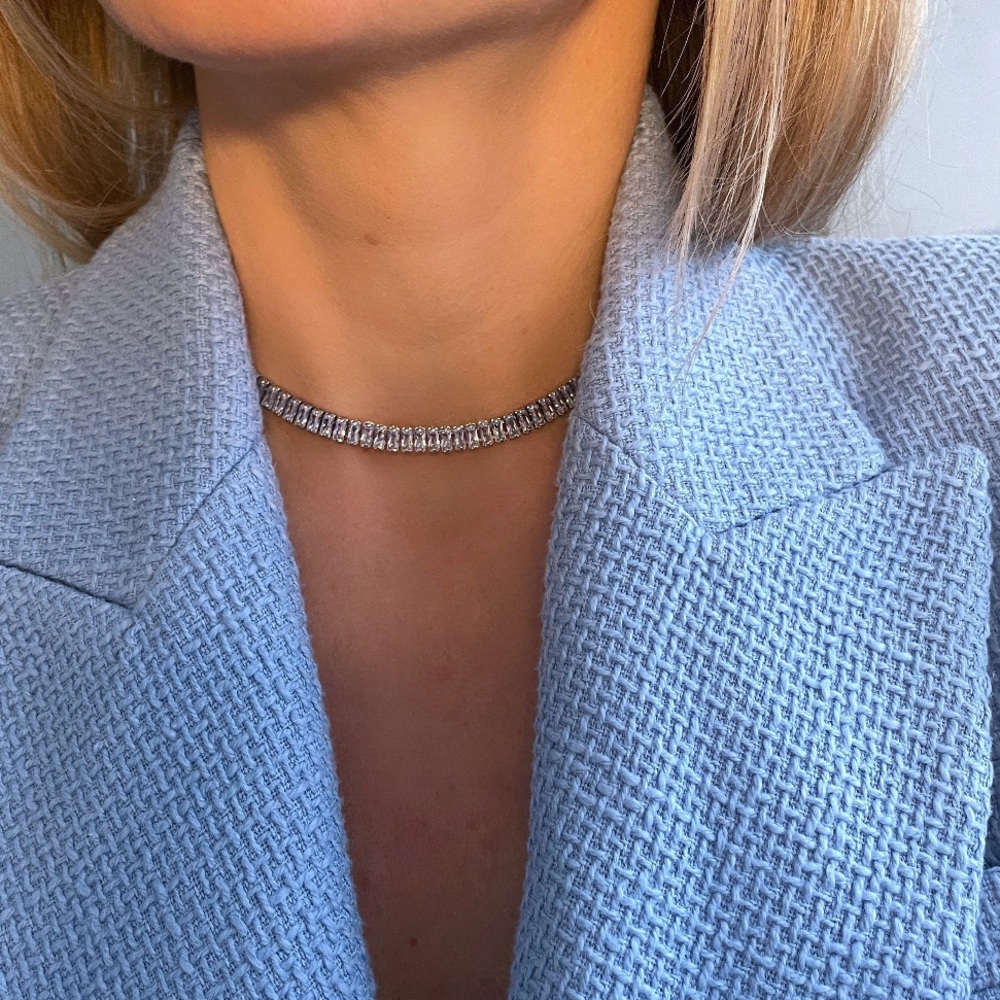 WGP Tennis Baguette Choker Necklace - Picture 1 of 3